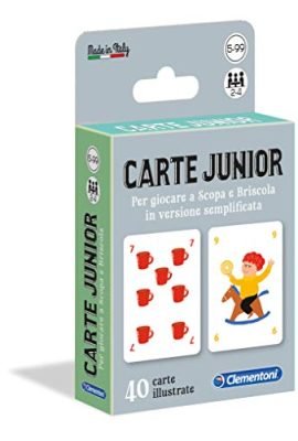 Clementoni Junior, Playing Cards for Kids (Italian Version), Multicolor, 16173, 5–99 Years