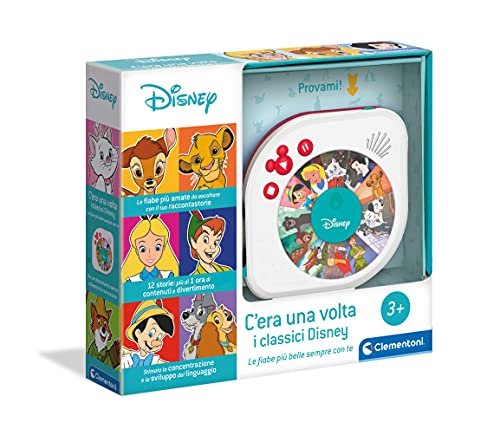 Clementoni Other C'era una volta i classici storyteller 3 anni, racconta storie per bambini Disney-gioco educativo elettronico, storytelling in italiano, Multicolore, 17674