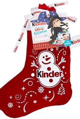 Ferrero Spa Kinder Happy Snack Befana Stocking with 10 Chocolates – Pack of 2 Units, 291 g x 2