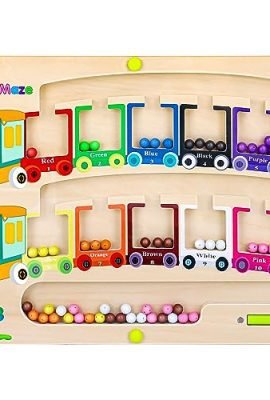 Montessori Magnetic Games, Magnetic Maze – Colors & Numbers, Magnetic Sorting Toy, Counting Maze, Magnetic Board, Educational Toys – Perfect Gift for 3, 4, 5, 6-Year-Olds