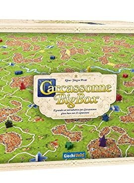 Giochi Uniti - Carcassonne Big Box 2022, Carcassonne, Board Game, 2–6 Players, 7+ Years, Italian Edition, GU729 [new version]