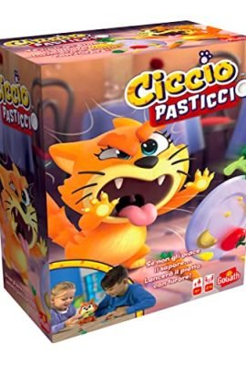 GOLIATH Ciccio Pasticcio, Board Game for Kids, Ages 4+, Action Game with Cat, Stimulates Reflexes, Multicolor, 926351.006, 2–4 Players