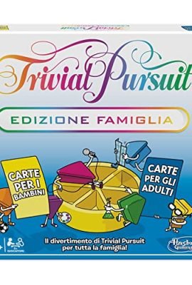 Hasbro Gaming Hasbro Trivial Pursuit Family Edition, board game for family nights and quiz nights, ages 8+ (boxed game, Multicolor)