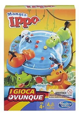 Hasbro Gaming, Hippo Eat Travel, Board Game, 4+