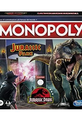 Hasbro Gaming Monopoly World Jurassic Park Edition, Board Game for Kids Ages 8 and Up, F1662103, Multicolor