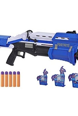 Hasbro Nerf Fortnite TS-R Blaster with Pump and 3 Targets, Long Range and Darts, Blue