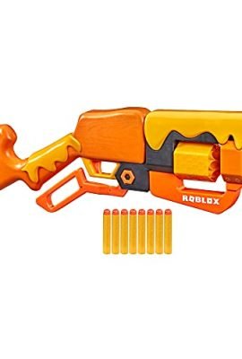 Hasbro Nerf Roblox - Adopt Me!: BEES!, lever-action blaster, rotating drum with 8 darts, 8 Nerf Elite darts, includes a code to unlock a virtual in-game item