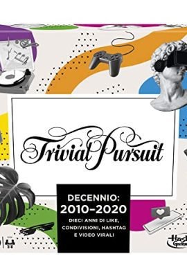 Hasbro Trivial Pursuit Decade: 2010–2020, a board game for adults and teens, a pop culture quiz game for 2–6 players (Hasbro Gaming), Multicolor