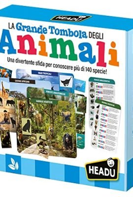 Headu - The Great Animal Bingo Educational Game, Multicolored, IT21512, Ages 4 to 12