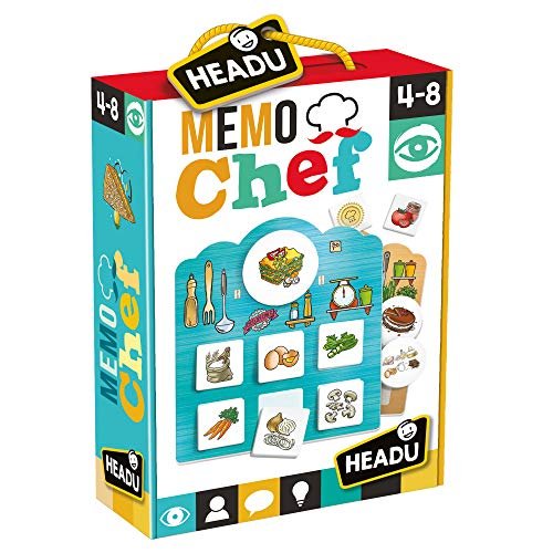 Headu - Memo Chef - Gioco Educativo Per Bambini Dai 4 Agli 8 Anni, Multicolore