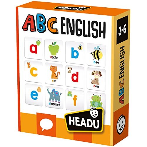 Headu Abc English Impara L’Inglese Giocando Mu55072 Gioco Educativo Per Bambini 3-6 Anni Made In Italy