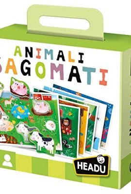 Headu Shaped Animals – A Fun Bingo Game for Early Socialization | IT21932 – Educational Toy for Children Aged 2–4 Years, Made in Italy