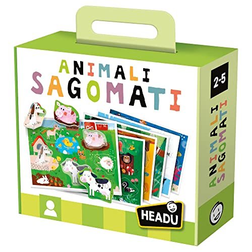 Headu Animali Sagomati Una Tombola Divertente Per Socializzare Da Piccoli It21932 Gioco Educativo Per Bambini 2-4 Anni Made In Italy