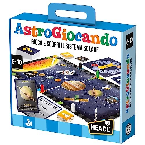 Headu Astrogiocando Gioca E Scopri Il Sistema Solare It23547 Gioco Educativo Per Bambini 6-10 Anni Made In Italy