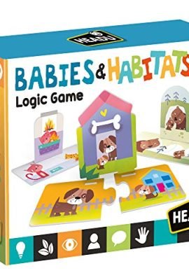 Headu Babies & Habitats – Find the Right Relationships, Mu24735 Educational Game for Children Aged 2–5 Years, Designed in Italy