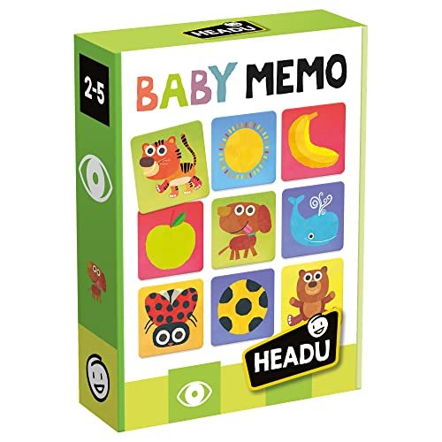 Headu Baby Memo Il Mio Primo Gioco Di Memoria Mu23905 Gioco Educativo Per Bambini 2-4 Anni Made In Italy