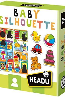 Headu Baby Silhouette: Recognize the Shapes and Match the Subjects – MU54969 – Educational Game for Children Aged 2–4 Years, Made in Italy