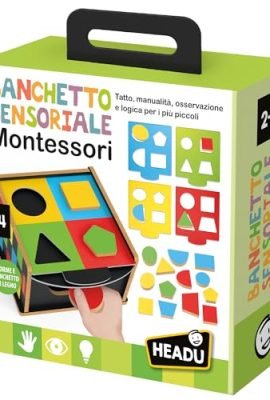Headu Sensory Banquet Montessori: Many Observation and Hands-On Games for Little Ones – It57182 Educational Toy for Children Aged 2–4 Years, Made in Italy