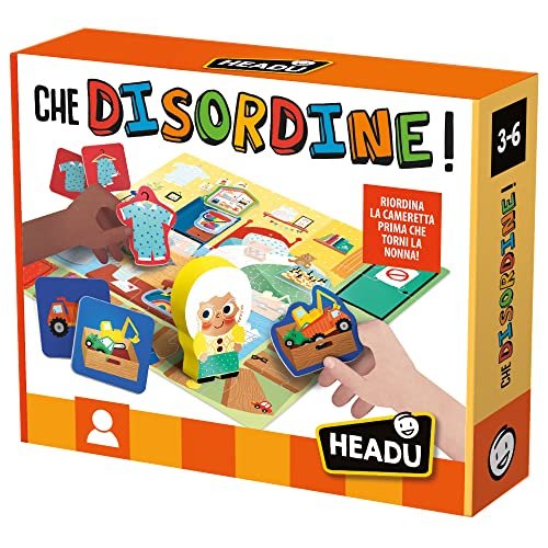 Headu Che Disordine Il Mio Primo Gioco Cooperativo It29389 Gioco Educativo Per Bambini 3-6 Anni Made In Italy