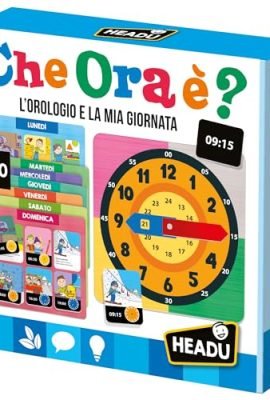 Headu What Time Is It? New Version – The Clock and My Day | IT57588 Educational Game for Children Aged 5–10 | Made in Italy