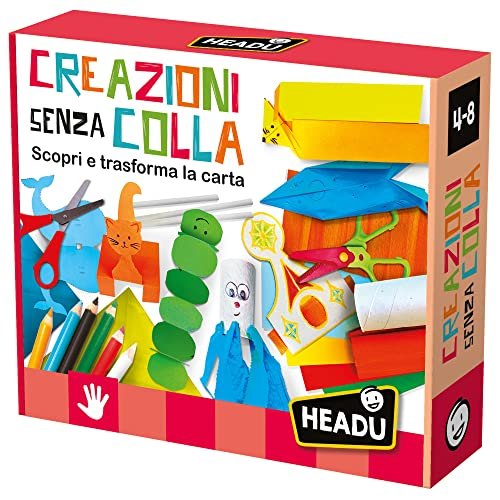 Headu Creazioni Senza Colla Scopri E Trasforma La Carta It53726 Gioco Art & Craft Per Bambini 4-8 Anni Made In Italy