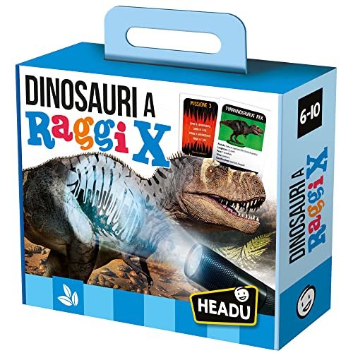 Headu Dinosauri A Raggi X Un Gioco Di Osservazione Con La Torcia Magica It29532 Gioco Educativo Per Bambini 6-10 Anni Made In Italy