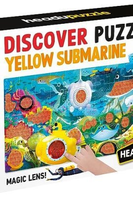 Headu Discover Puzzle Yellow Submarine – Play and Learn with the Magical Submarine MU55324 | Educational Puzzles for Kids Aged 4+ | Made in Italy