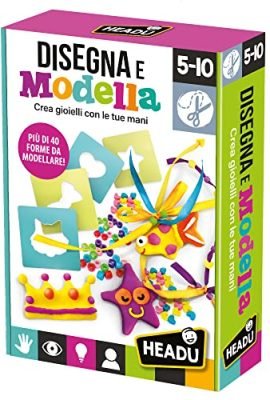 Headu Draw & Mold: Create Jewelry with Your Own Hands – IT29334 | Art & Craft Game for Kids Aged 5–10 | Made in Italy