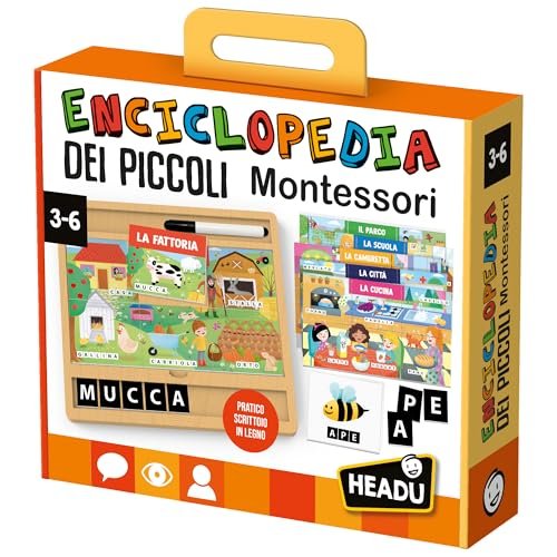 Headu Enciclopedia Dei Piccoli Montessori Scrivere  Leggere E Conoscere Le Parole It57250 Gioco Educativo Per Bambini 3-6 Anni Made In Italy