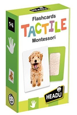 Headu Flashcards Tactile Montessori: Observe, Touch & Feel – Mu23738 Educational Game for Children Aged 1–4 Years, Made in Italy