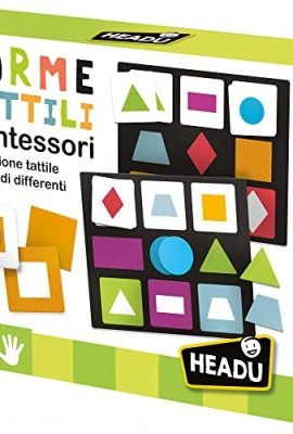 Headu Tactile Shapes Montessori – The Shape Game for Little Ones | It54990 – Educational Toy for Children Aged 2–4 Years, Made in Italy