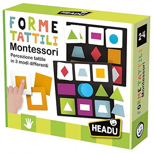 Headu Forme Tattili Montessori Il Gioco Delle Forme Per I Più Piccoli It54990 Gioco Educativo Per Bambini 2-4 Anni Made In Italy