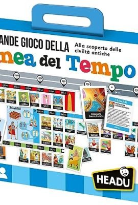 Headu The Great Timeline Game: Challenge Your Friends to Discover Ancient Civilizations – IT57052 | Educational Game for Children Aged 6–10 | Made in Italy