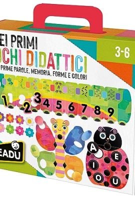 Headu My First Educational Games: Numbers, Vowels, Shapes, Colors & Memory – IT57410 – Eco-Sustainable Educational Toy for Children Aged 3–6 Years, Made in Italy