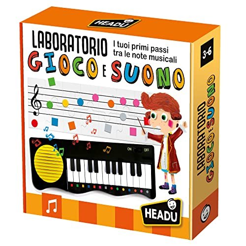 Headu Laboratorio Gioco E Suono I Tuoi Primi Passi Tra Le Note Musicali It25763 Gioco Educativo Per Bambini 3-6 Anni Made In Italy