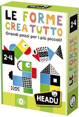 Headu Shapes Create Everything – Large Pieces for the Littlest Ones | It54914 – Educational Toy for Children Aged 2–4 Years, Made in Italy