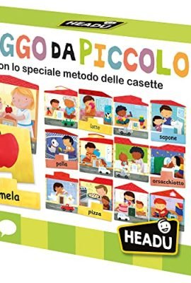 Headu Leggo Da Piccolo – The Original “Casette” Method | IT54976 – Educational Game for Children Aged 2–5 Years, Made in Italy
