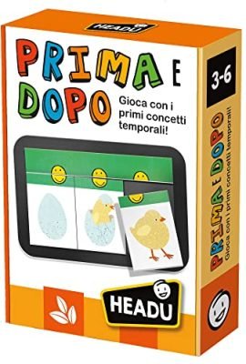 Headu Before & After – Play with First Time Concepts IT25442 Educational Game for Children Aged 3–6 Years, Made in Italy