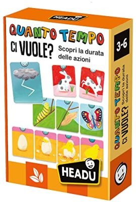 Headu How Long Does It Take? The Concept of Duration Explained to the Little Ones – IT55096 Educational Game for Children Aged 3–6, Made in Italy