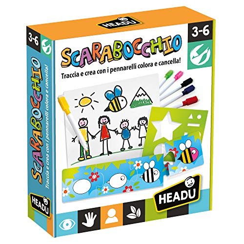 Headu, Scarabocchio Unisex Bambino, Multicolore, Unica