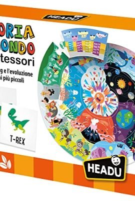Headu World History Montessori: The Big Bang and Evolution Explained for the Little Ones – IT27910, Educational Game for Children Aged 3–6, Made in Italy