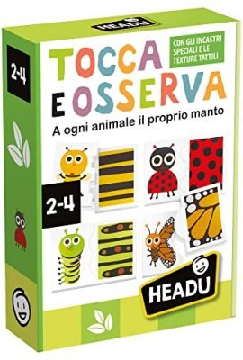 Headu Touch & Explore Montessori: Each Animal Has Its Own Coat – IT55010 Educational Game for Children Aged 2–4 Years, Made in Italy