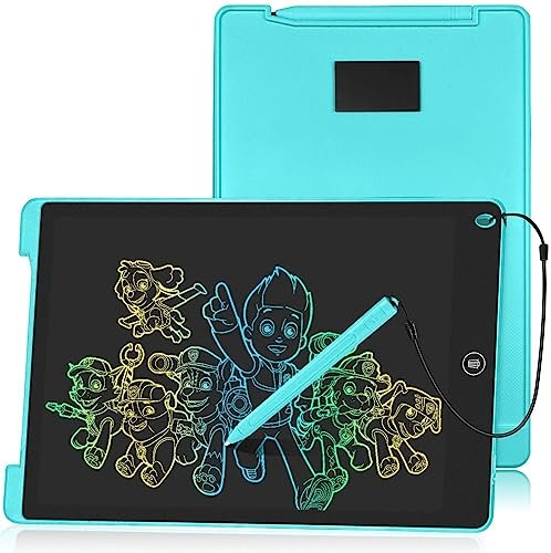 HOMESTEC LCD Graphics Tablet Colorful Display Drawing Board with Erasable Function (Blue, 12 Inches)