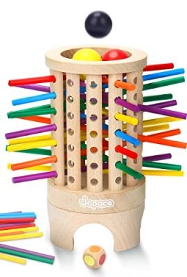 Japace Montessori Toys for Kids, Wooden Board Game Educational Toys, Pisa Leaning Tower Board Game for Children, Adults, Families & Parties