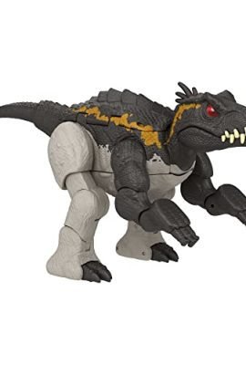 Jurassic World Massive Stretch Fierce Changers – 2-in-1 Transforming Dinosaurs: Indoraptor and Brachiosaurus in 16 Steps, Toy for Kids, Ages 6+, HPD35