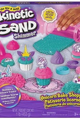 Kinetic Sand - Kinetic Sand Kitchen Set Unicorn – with Accessories, 454 g for Creative Role-Playing Games, Ages 3+, Oven-Shaped Design, One Size, 141518