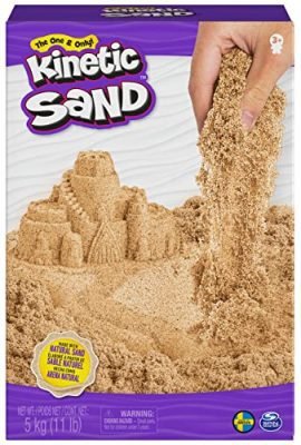 Kinetic Sand, 5 kg of Genuine Brown Sand for Mixing, Modeling, and Crafting—Suitable for Ages 3+
