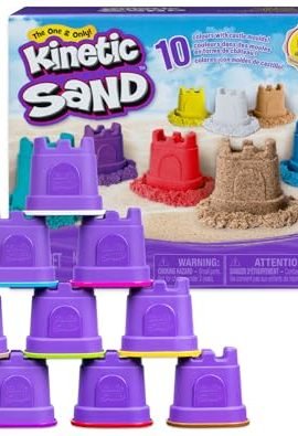 Kinetic Sand, 10 Mini Castle Pack, 1.27 kg of Play-Doh Sand in 10 Colors, Ages 3+
