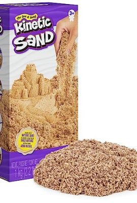 Kinetic Sand Original Magic Sand from Sweden, Natural Brown, 1 kg – Recommended by Kindergartens, Suitable for Ages 3 and Up, Single Color, 6060998