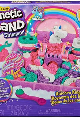 Kinetic Sand Magic Sand – Unicorn Kingdom 907 g + 8 Molds – Create mesmerizing shapes with this colorful, magical sand—just like modeling clay! A perfect toy for children aged 3 and up.